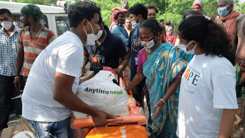 Food Distribution Begins