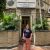 Anna standing outside the HOPE office in Kolkata