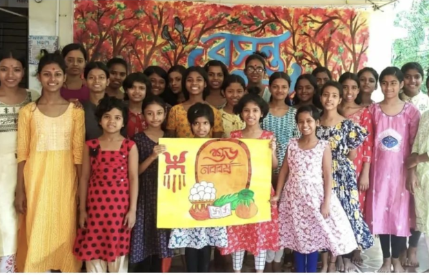 Children celebrate Bengali New Year