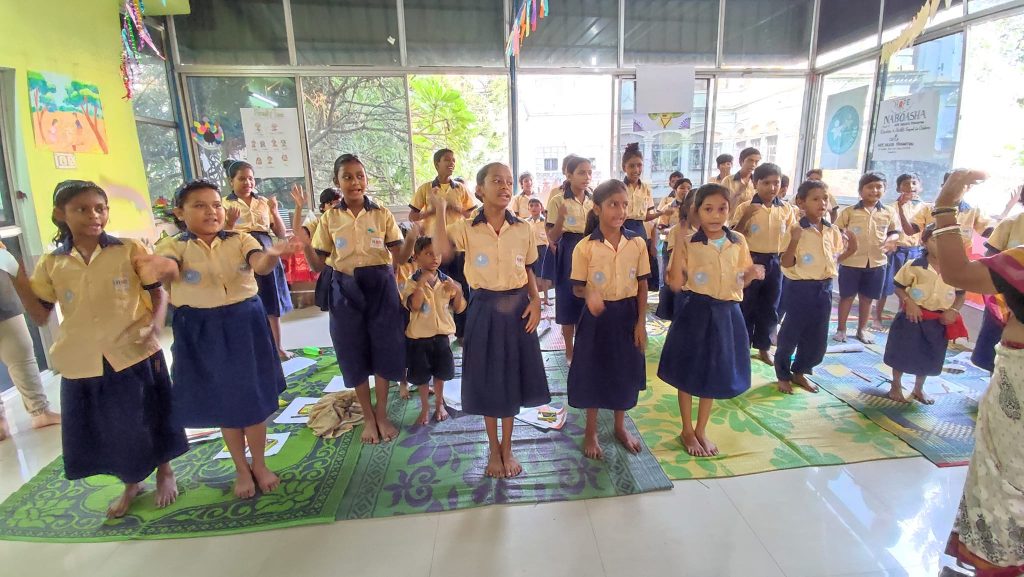 A group of girls from HOPE's Naboasha