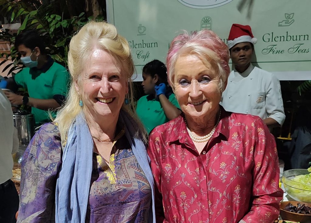 Jane Richter with Maureen Forrest, founder of the Hope Foundation