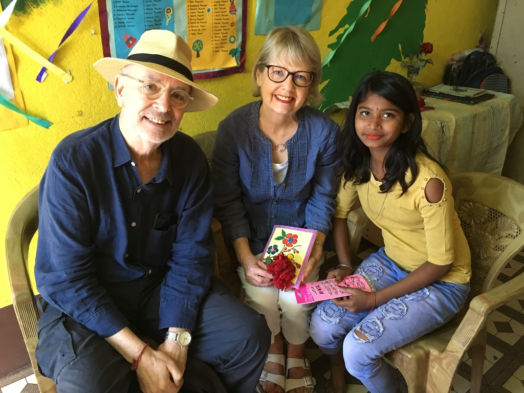 Jo and Katy meet their sponsored child